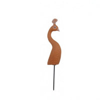 Resin Peacock Garden Stake Hand-Painted Peacock Ornament Feather Texture Bird Stake Decoration Potted Plant Display for Flower Beds, Courtyard