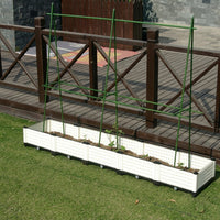 Garden Trellis for Climbing Potted Plants, Heavy Duty Coated Steel Tube Plant Support, Thickened Garden Stakes for Raised Bed, Cucumber Trellis