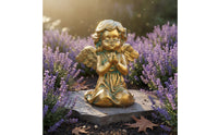 Angel Ornament Gift Concept Angel Sculpture Resin Figurine for Outdoor
