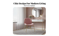 Nordic Design Beetledesign Chair Light Luxury Home Seating Gilded Legs Shell-Shaped Seat for Restaurant Owners, Interior Designers, Dining Room, Bedroom, Kitchen, study alcove