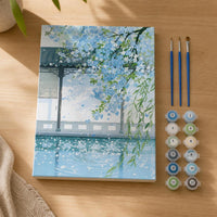 DIY Digital Oil Painting Kit Cartoon Anime Landscape Decor 40x50cm