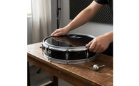 2 Plies 14 Inch Drum Head Polyester Film Double Ply Drum Head Shock Resistant Double Ply Drumhead Long-Lasting for Performance, Practice, Band Rehearsal