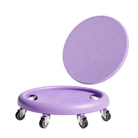 6-Wheel Fitness Wheel Plate Quiet Wheels Sliding Disc Anti-Slip Surface Abdominal Training Disc for Women, Beginners, Home Gym, Living Room