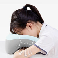 Slow Rebound Student Desk Sleeping Pillow Breathable Design Face Down Desk Pillow Easy to Clean Ergonomic Support Prevents Arm Numbness for Students
