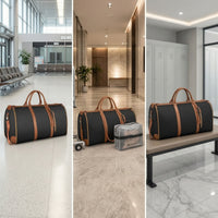 Suit Travel Bag Spacious Garment Bag Rectangular Adjustable for Travelers, Business Trips, Weekend Getaways