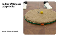 Golf Bunker Practice Mat Non-Slip Base Golf Bunker Mat Construction Sand Hazard for Backyard, Home