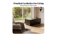 Space-Saving Narrow Sofa End Table Minimalist Design Living Room Furniture Multi-Functional Accent Cabinet With Storage Shelf for Apartment Dwellers, Homeowners, Students, Small Spaces, Bedroom, Office