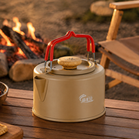Portable Kettle, Camping Kettle, 1100ml, 304 Stainless Steel, Cooker Set, With Storage Bag