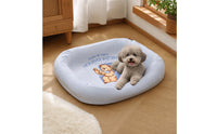 Pet Bed Dust Cover Soft Dog Bed Cover with Elastic Edge Lightweight for Living Room