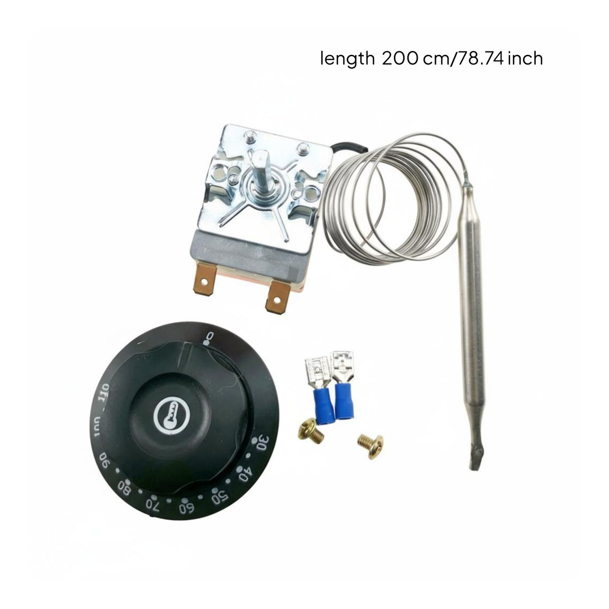 Normally Accessible (NO) Fermentation Box Temperature Controller Retardant Bread Proofer Humidity Controller Direct Replacement Mechanical Thermostat Knob Long-Lasting for Bakers, Repair Professionals, Bakery, Commercial Kitchen