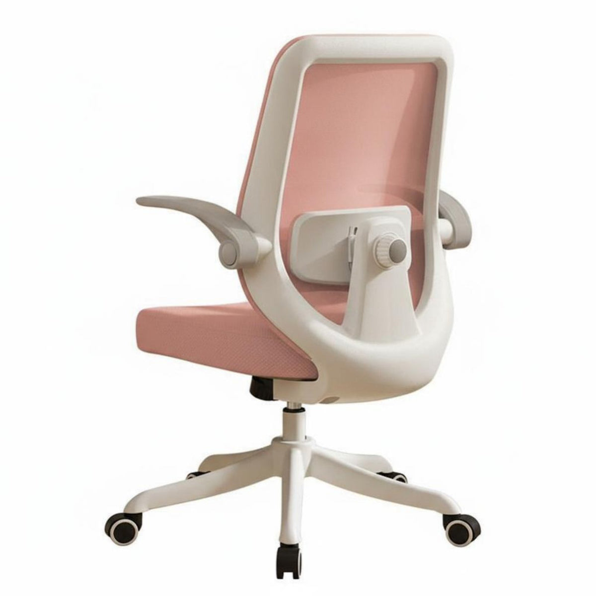 Ergonomic Rolling Chair with Flip-up Arms Height Adjustable Office Furniture Breathable spine supportrest 360-Degree rotate for Students, Teens, video game enthusiasts, Study Room, Bedroom