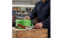 Braided Winch Line with Hook Synthetic Winch Rope Synthetic Tow Rope with Sleeve for Vehicle Recovery