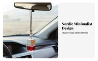 Odor Eliminator Hanging Car Air Clean Ener Easy to Install Hanging Car Perfume Bottle Adjustable Rope for Women, Automobile, Office