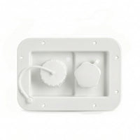 Twin Water Inlet Lightweight RV Water Inlet with Check Valve Polypropylene