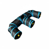 Portable Foldable Feline Tunnel Long-Lasting Crinkle Feline Tunnel Lightweight Pet Toy Easy to Assemble for Cats