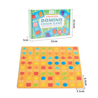 Wooden Dominoes Classic Domino Game with Wooden Blocks Domino Blocks Matching Toy Colorful for Children, Playroom, Classroom