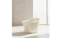 Deep-Barrel Toddler Bath Tub Portable Bath Tub with Seat Easy-Clean Baby Bathtub Comfy for Toddlers