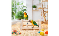 Natural Wood Wooden Chick Perch Easy Assembly Chick Training Perch Parrot Tabletop Intended for Chicks, Chicken Coop, Brooder