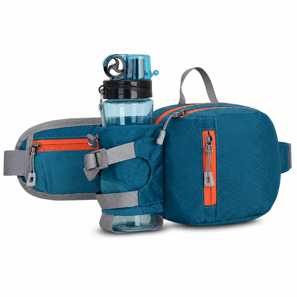 Outdoor Multi-Function Waterproof Marathon Running Waist Pack with Water Bottle Holder and Phone Pocket