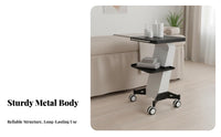 Cosmetic Tool Trolley 360-Degree Rotating Casters Wheeled Beauty Trolley Heavy Duty Spa Machine Rolling Stand for Cosmetic Specialists