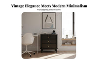 French Vintage aesthetic Extendable Dressing Table Set Ample Storage Extendable Vanity with Cabinet Space Saving Makeup Desk Sturdy Construction for Women, Homeowners, Teens, Small Apartment, Dorm Room, Walk-in Closet
