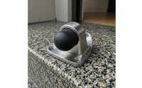 Brushed Metal Triangular Door Stopper Impact Protection Stainless Steel Door Stopper Installation Screws Home Hardware Rounded Edges