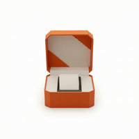 Hinged-Lid Watch Box with Cushion Soft Octagonal Watch Holder Simple Jewelry Box with Cushion Lightweight for Gifters