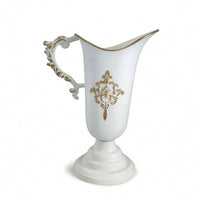 Trophy Vase Farmhouse Vase with Handles Decorative Urn for Florists, Table Centerpieces