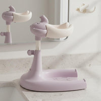 Standing Infant Shower Stand Anti-Slip Base Young Child Bath Stand Sturdy Construction Standing Infant Bath Aid for Young Children, Infants, Washroom