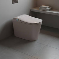 Ergonomic Design Smart Toilet Quiet Operation Intelligent Toilet Warm Water Wash Bathroom Fixture Soft-Close Lid for Elderly