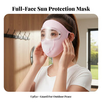 Full Face Sun Face Cover Breathable Protection Face Cover Protection Face Cover with Ocular Guard Quick Chilled Silk Sun Gaiter