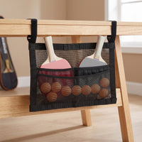 Hanging Mesh Pouch with Straps Space-Saving Under-Table Organizer Long-Lasting