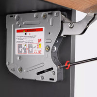 2 Pieces Hydraulic Support Mechanism Adjustable Lift up Hinge with Gentle Close Quiet Hardware for Overhead Storage