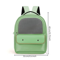 Pet Backpack with Mesh Window Ventilated Cat Backpack Carrier Covered Pet Bag Portable Comfortable for Cats, Travel, Vet Visits