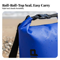 10L Fold-over Sealed Dry Bag Floatable Phone Waterproof Bag Small Waterproof Sack for Beachgoers, Beach Goers, Swimming, Water Sports, Kayaking