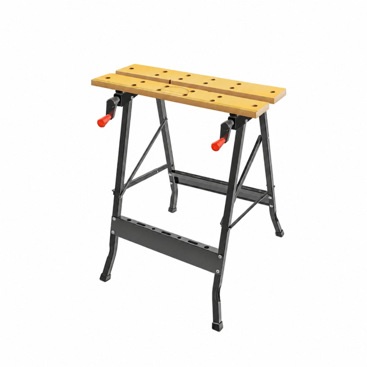 Foldable Clamping Work Table 2-in-1 Portable Saw Table Quick Setup Folding Woodworking Bench Stable Frame for Woodworkers, DIYers, Carpenters, Garage