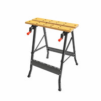 Foldable Clamping Work Table 2-in-1 Portable Saw Table Quick Setup Folding Woodworking Bench Stable Frame for Woodworkers, DIYers, Carpenters, Garage