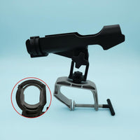 Rotatable Adjustable Boat Rod Bracket Easy Installation Adjustable Boat Rod Holder Heavy Duty Swivel Fishing Pole Mount Long-Lasting