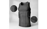 Padded Safeguard Vest Sleeveless Vest with Impact Padding Lightweight Breathable for Athletes, Training, Basketball