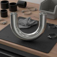 Polished Finish Car Intake Aluminum Pipe Bead Rolled Universal Intake Hose Rust-Resistant Vehicle Component Customizable for Engine Bay