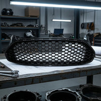 Honeycomb Grille Aftermarket Mesh Grille Car Grill Mesh Factory-Like Appearance Easy to Install for Front Bumper Replacement