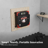 Voice Broadcast Smart Boxing Coach Multiple Modes & Speeds Digital Punch Force Meter Built-in Speaker Electronic Boxing Target Stress Relief for Combat Artists, Beginners, Home Gym, Workout, Training Center, Garage