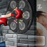 Digital Display Music Boxing Machine Easy Installation Electronic Wall Punching Target Stress Relief for Children, Beginners