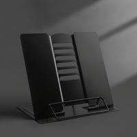 Hands-Hands-off Metal Book Stand Compact Desktop Book Holder Multi-Angle Reading Rest Sturdy for Readers, Students, Desk, Study, Home Office