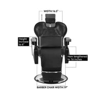 Heavy-Duty Barber Booster Seat Cushion Stitched Seams Barber Chair Cushion Reinforced Edges Padded Chair Booster Zippered