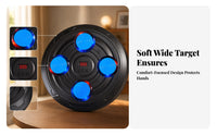 No Drill Wall Mounted Boxing Target Concentric Circle Light up Boxing Target Circular Pads