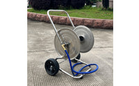 Heavy Duty Garden Hose Reel Cart with Wheels Mobile Hose Reel Cart Portable Leak-Proof for Gardeners, Homeowners, Yard, Patio, Car Washing