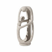 Abstract Resin Sculpture Minimalist Aesthetic Textured Abstract Ornament Stable Foundation Decoration for Tv Cabinet