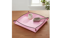 Plant Repotting Mat Easy to Clean Foldable Potting Tray Leak-Resistant Corners Waterproof Gardening Tarp for Gardeners, Indoor, Balcony