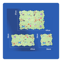 ABS Material Electric Car Track Playset Polished Edges Educational Toy for Boys, Toddlers